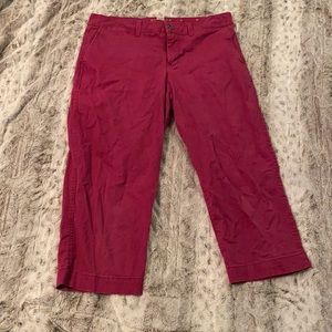 Dark pink capris
